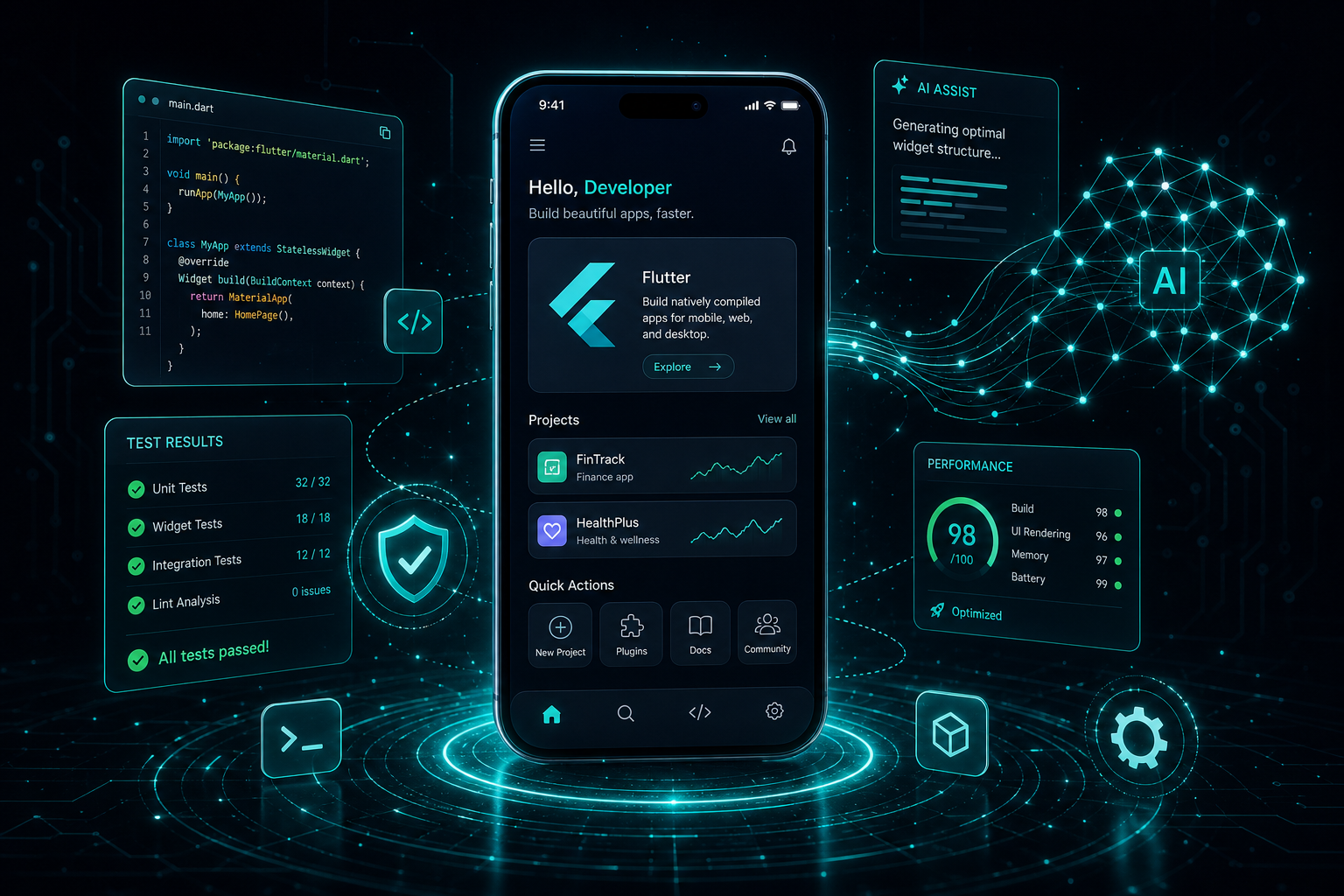 How We Built a Flutter App and Supercharged Its Testing with AI