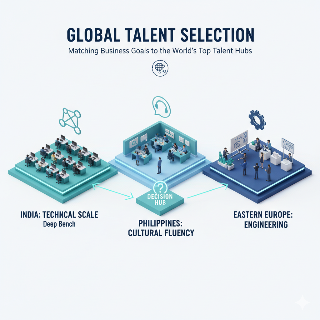 India vs Philippines vs Eastern Europe: Where to Build Your Offshore Team